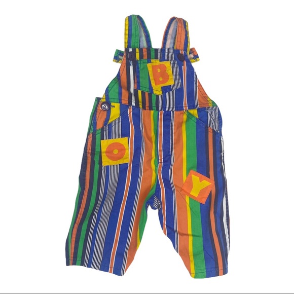 Vintage Hopscotch stripe bibs size 6-9 months - Picture 1 of 6